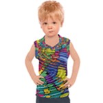 Waves Particles Vibration Atom Physics Technology Kids  Sport Tank Top