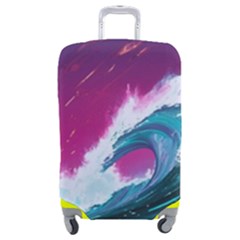 Tsunami Waves Ocean Sea Nautical Nature Water Unique Luggage Cover (medium)