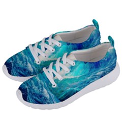 Tsunami Waves Ocean Sea Nautical Nature Water Nature Women s Lightweight Sports Shoes