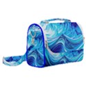 Tsunami Waves Ocean Sea Nautical Nature Abstract Blue Water Satchel Shoulder Bag View2