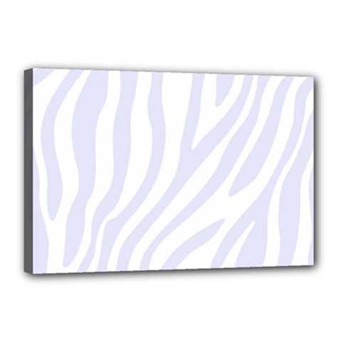 Grey Zebra Vibes Animal Print  Canvas 18  X 12  (stretched) by ConteMonfrey