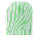 Green Zebra Vibes Animal Print  Drawstring Pouch (3XL) View2