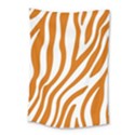 Orange Zebra Vibes Animal Print   Small Tapestry View1