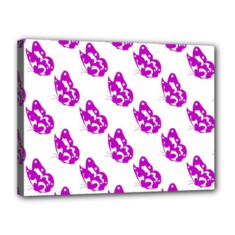 Purple Butterflies On Their Own Way  Canvas 16  X 12  (stretched) by ConteMonfrey