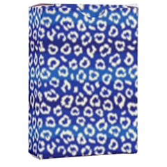 Animal Print - Blue - Leopard Jaguar Dots Small  Playing Cards Single Design (rectangle) With Custom Box by ConteMonfrey