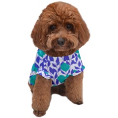 Green Flowers On The Wall Dog T-shirt