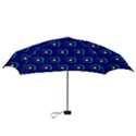 Blue Neon Squares - Modern Abstract Mini Folding Umbrellas View3