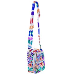 Crazy Pop Art - Doodle Circles   Shoulder Strap Belt Bag by ConteMonfrey