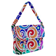 Crazy Pop Art - Doodle Circles   Buckle Messenger Bag by ConteMonfrey