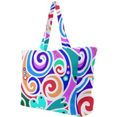 Crazy Pop Art - Doodle Circles   Simple Shoulder Bag by ConteMonfrey