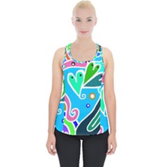 Crazy Pop Art - Doodle Hearts   Piece Up Tank Top by ConteMonfrey