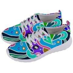 Crazy Pop Art - Doodle Hearts   Men s Lightweight Sports Shoes