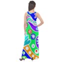Crazy Pop Art - Doodle Lover   Sleeveless Velour Maxi Dress View2