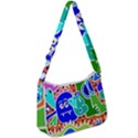 Crazy Pop Art - Doodle Buddies  Zip Up Shoulder Bag View1