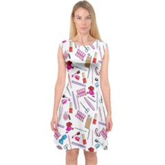 Manicure Nail Capsleeve Midi Dress by SychEva