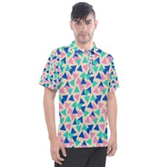 Pop Triangles Men s Polo Tee by ConteMonfrey