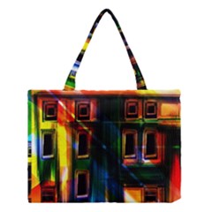 Architecture City Homes Window Medium Tote Bag by Amaryn4rt