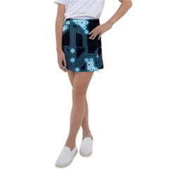A Completely Seamless Background Design Circuitry Kids  Tennis Skirt by Amaryn4rt