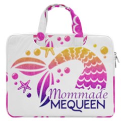 Mom Made Me Queen Macbook Pro 16  Double Pocket Laptop Bag  by Merikyns