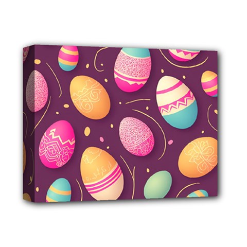 Easter Eggs Egg Deluxe Canvas 14  X 11  (stretched) by Ravend