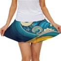 Waves Ocean Sea Abstract Whimsical Abstract Art 3 Women s Skort View1