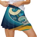 Waves Ocean Sea Abstract Whimsical Abstract Art 3 Women s Skort View3