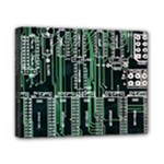Printed Circuit Board Circuits Canvas 10  x 8  (Stretched)