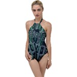Printed Circuit Board Circuits Go with the Flow One Piece Swimsuit