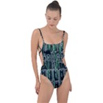 Printed Circuit Board Circuits Tie Strap One Piece Swimsuit