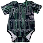Printed Circuit Board Circuits Baby Short Sleeve Bodysuit