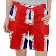 Union Jack London Flag Uk Women s Pocket Shorts by Celenk