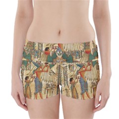 Egyptian Man Sun God Ra Amun Boyleg Bikini Wrap Bottoms by Celenk