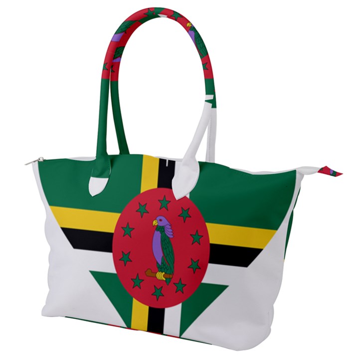 Heart Love Flag Antilles Island Canvas Shoulder Bag