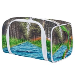 River Forest Landscape Nature Toiletries Pouch by Celenk