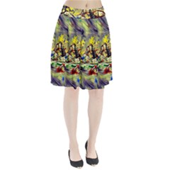 Abstract Arts Psychedelic Art Experimental Pleated Skirt by Uceng