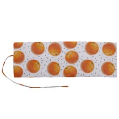 Orange Roll Up Canvas Pencil Holder (m) by SychEva