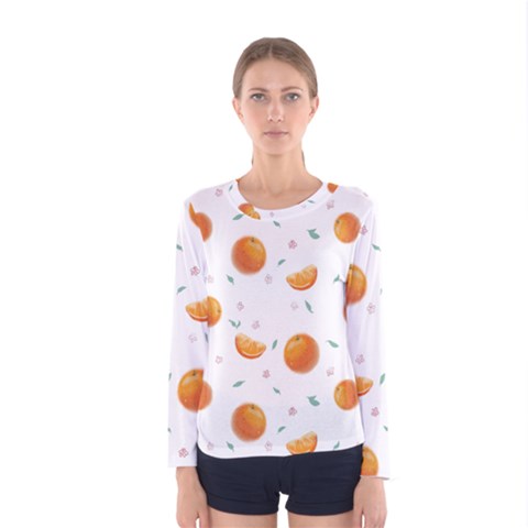 Oranges Women s Long Sleeve Tee by SychEva