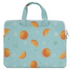 Oranges Pattern Macbook Pro 13  Double Pocket Laptop Bag by SychEva