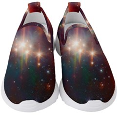 Astrology Astronomical Cluster Galaxy Nebula Kids  Slip On Sneakers by Jancukart