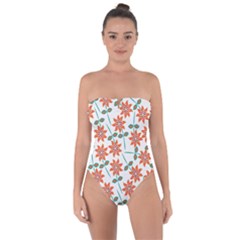 Bloom Blossom Botanical Tie Back One Piece Swimsuit