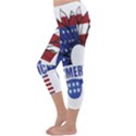 Usa Flag Sunglasses Usa Flag American Flag Flower Capri Winter Leggings  View2