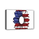 Us Flag Flower Sunshine Flag America Usa Mini Canvas 6  x 4  (Stretched)