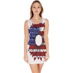 Us Flag Flower Sunshine Flag America Usa Bodycon Dress