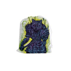 Zombie Animal Warrior Armor Arrows Aura Drawstring Pouch (medium) by Wegoenart