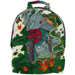 Armor Japan Maple Leaves Samurai Mask Cut Mini Full Print Backpack