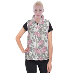 Roses-pink-elegan Women s Button Up Vest by nateshop
