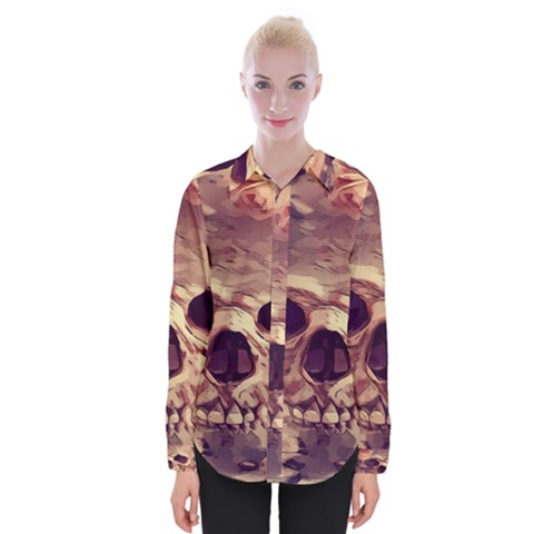 Day-of-the-dead Womens Long Sleeve Shirt by nateshop