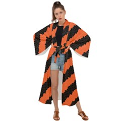 Halloween-background Maxi Kimono by nateshop