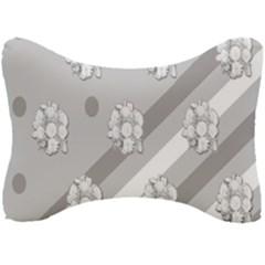 Strip-gray Seat Head Rest Cushion by nateshop