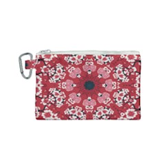Traditional Cherry Blossom  Canvas Cosmetic Bag (small) by Kiyoshi88